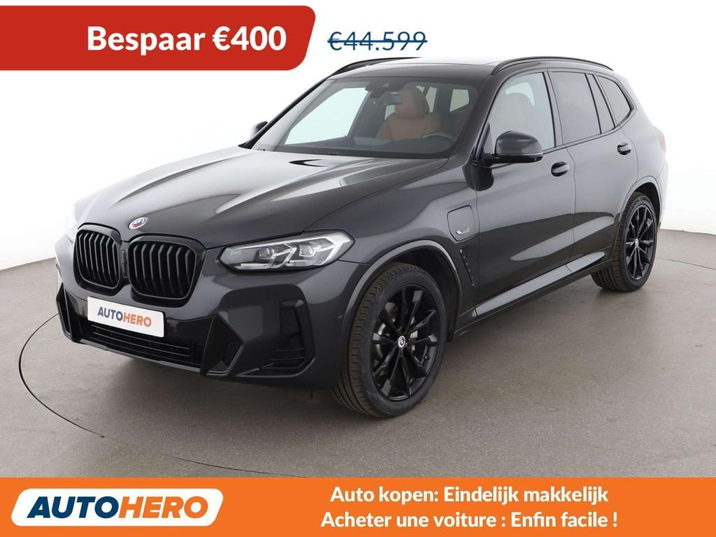 BMW X3 xDrive 30e M Sport (bj 2022, automaat), Auto's, Automaat, 48 g/km, Zwart, Leder