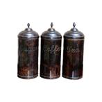 Set vintage blikken “Coffee Tea Sugar” – ca. 1920, Antiek en Kunst, Ophalen of Verzenden