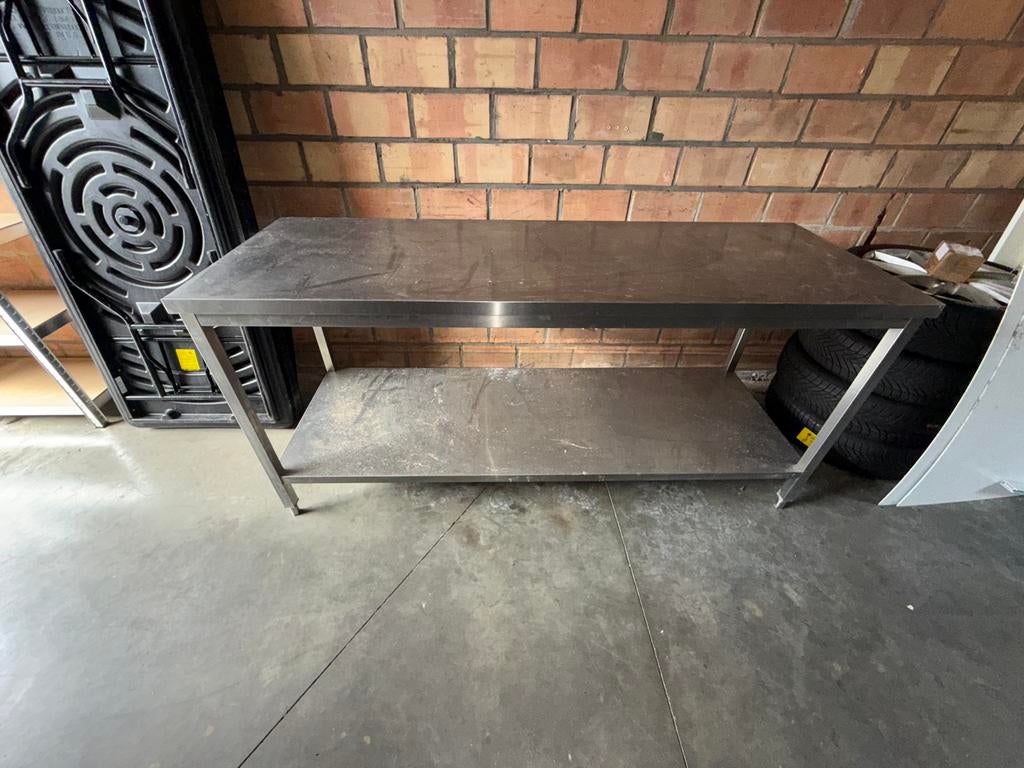 Inox werktafel, Ophalen, Gebruikt, Meubilair
