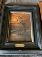 Lot olieverfschilderijen op doek, Antiquités & Art, Art | Peinture | Classique, Enlèvement