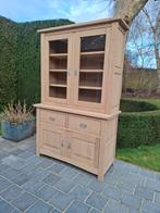 Vitrine en chêne massif. Aérogommé., Maison & Meubles, Enlèvement ou Envoi