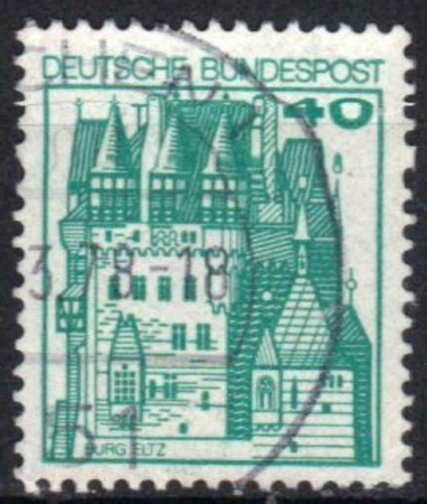 Duitsland Bundespost 1977 - Yvert 764 - Kastelen (ST), Verzenden, Gestempeld