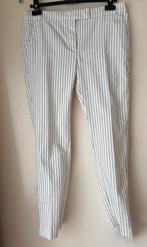 Witte gestreepte broek — MANGO Maat van 42, Kleding | Dames, Ophalen of Verzenden, Zo goed als nieuw, Wit