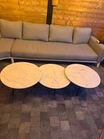 3 marmeren salontafels te koop, Huis en Inrichting, Tafels | Salontafels, Ophalen, Zo goed als nieuw