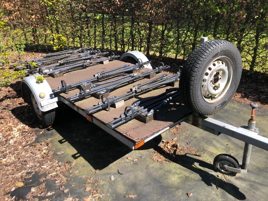 Fietsremorque, Ophalen, Gebruikt