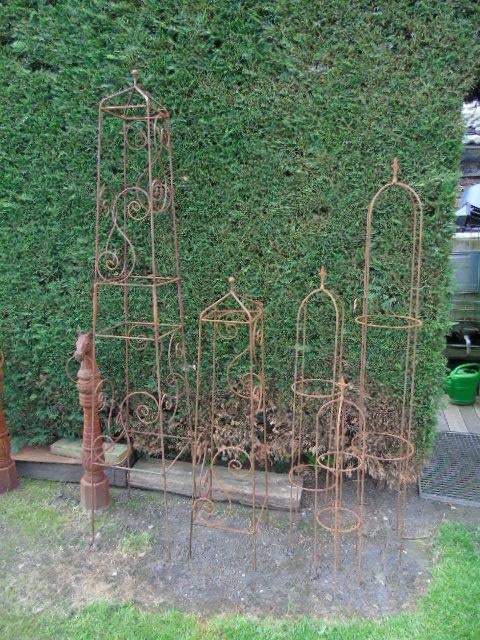 grimpe plantes , obélisque fer forgé plein , grand choix, Jardin & Terrasse, Enlèvement, Neuf