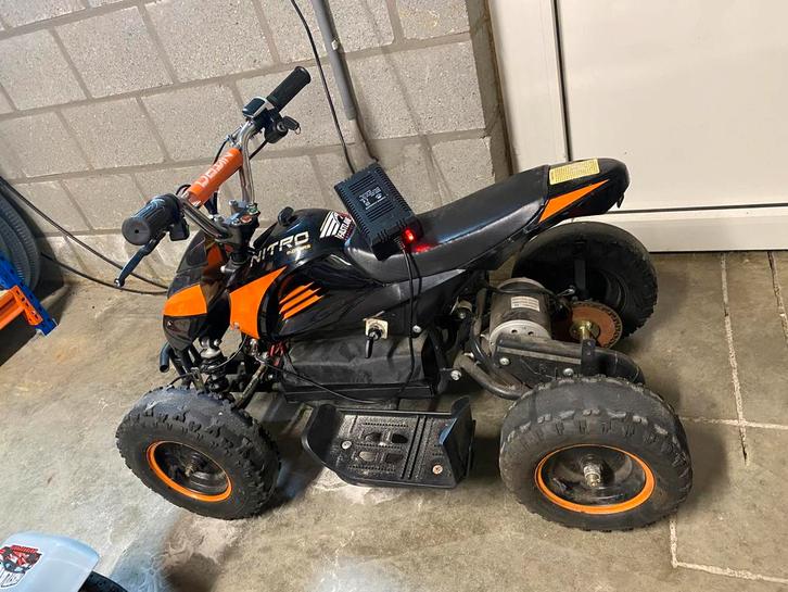Quad elektrisch - NITRO - werkt nog, Fietsen en Brommers, Minibikes, Midibikes en Pitbikes, Gebruikt, Overige typen, Ophalen
