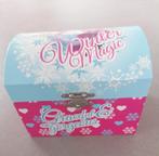 Juwelen kistje frozen, Gebruikt, Ophalen of Verzenden, Met spiegeltje(s), Roze