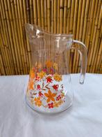 Carafe / cruche à limonade vintage 80's Arcopal Marguerite, Enlèvement ou Envoi, Verre, Utilisé, Autres styles