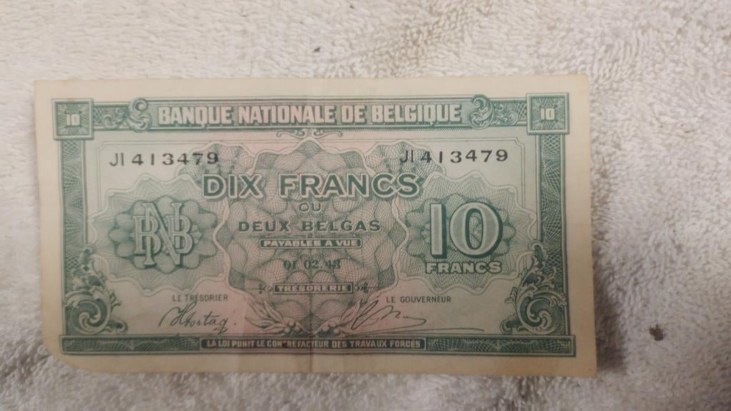 10 francs belges, Enlèvement