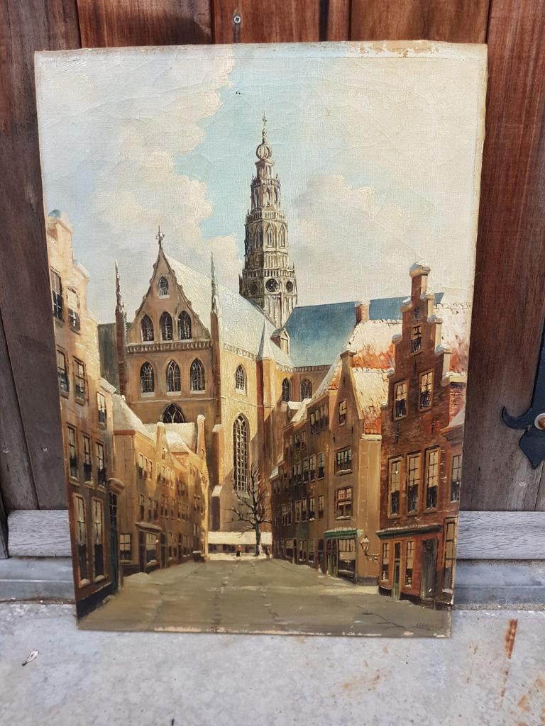 Prachtig olieverf op doek, gesigneerd door J.L. Dispo., Ophalen