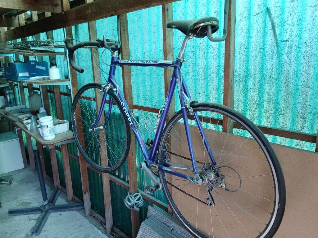 Coppy oldtimer koersfiets, Ophalen