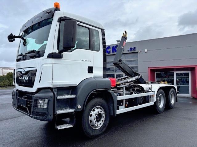 MAN TGS 33.470BL-6X4-HAAKARM-INTARDER-3M90 WIELBASIS, Autos, Camions, Entreprise, MAN, Diesel, Euro 6, Automatique, Blanc, Propulsion arrière