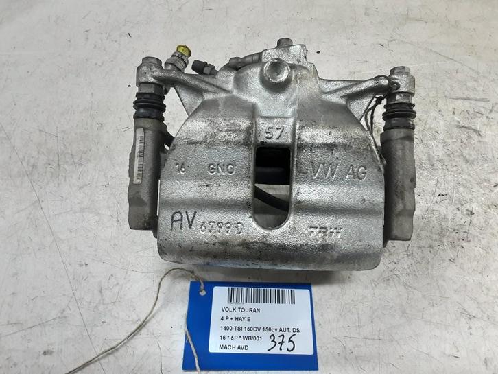 REMKLAUW RECHTS VOOR Volkswagen Touran (5T1), Auto-onderdelen, Remmen en Aandrijving, Volkswagen, Gebruikt