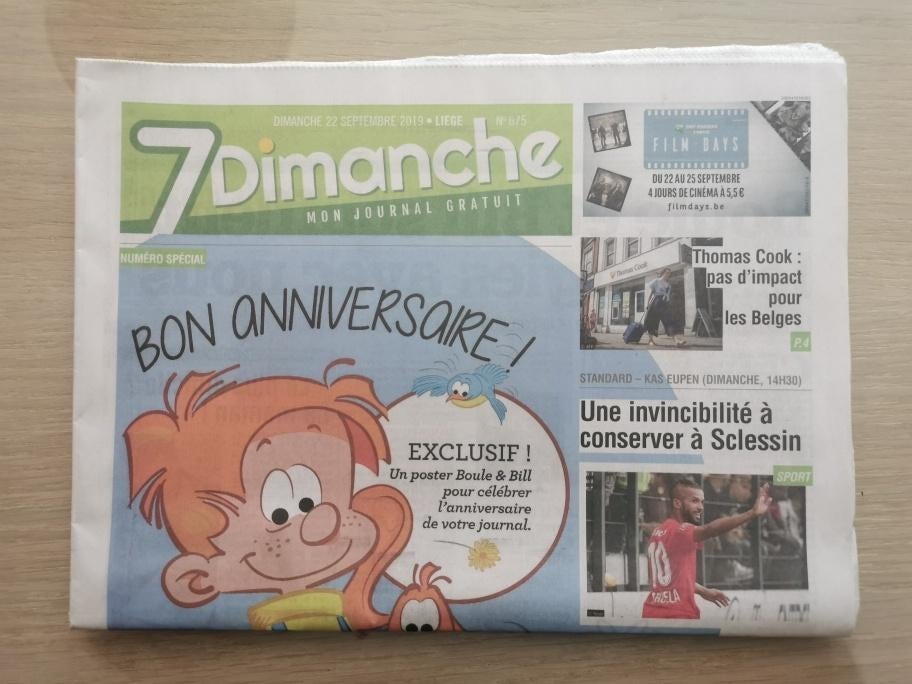7 dimanche : Boule & Bill, Ducobu, Lucky Luke, Marsu, ..., Complete serie of reeks, Ophalen of Verzenden, Nieuw, Franquin, Roba, Morris,