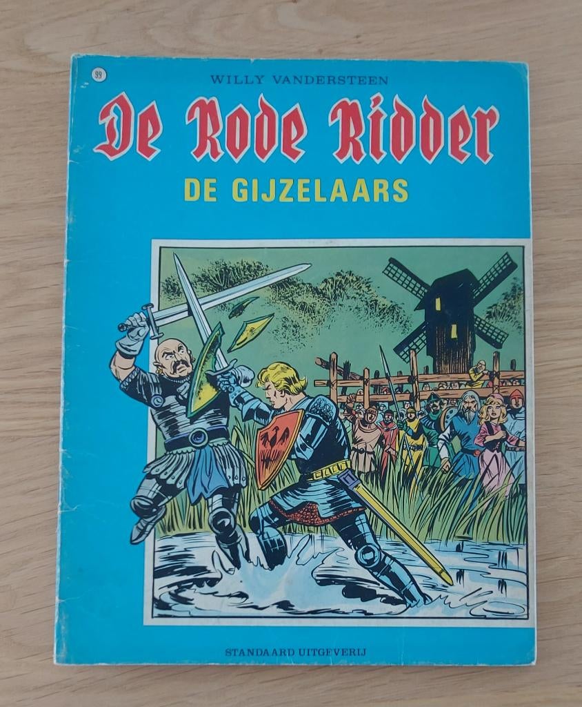 De Rode Ridder 99 De gijzelaars, Gelezen, Willy Vandersteen, Eén stripboek, Ophalen of Verzenden