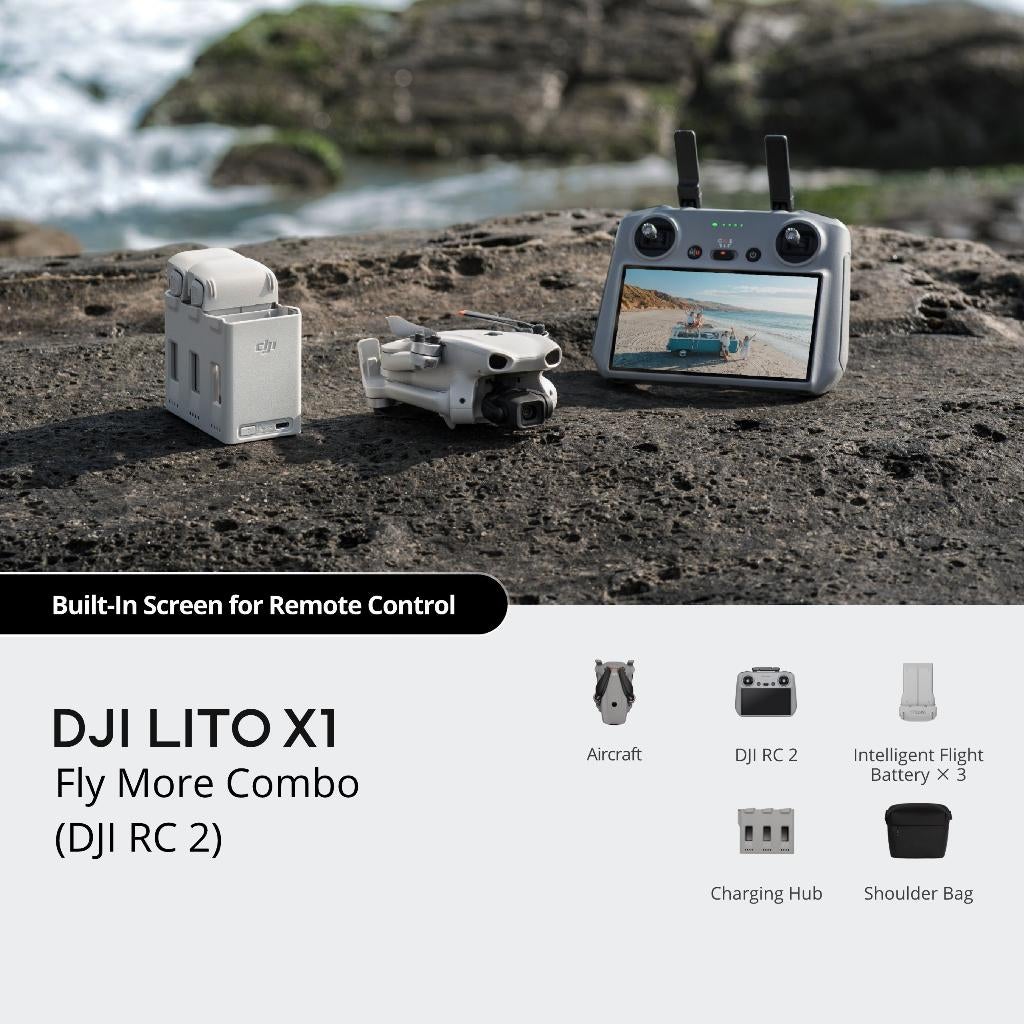 DJI LITO X1 FLY MORE COMBO INCL RC2, Ophalen of Verzenden, Nieuw, Elektro, Quadcopter of Multicopter