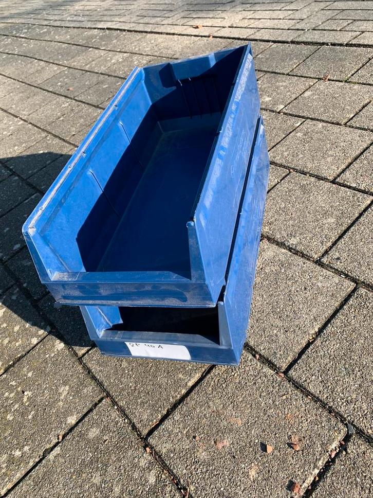 21 stuks plastic opslag box, Doe-het-zelf en Bouw, Kratten en Dozen, Zo goed als nieuw, Ophalen