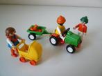 Playmobil : enfants avec tracteur et poussette, Enlèvement ou Envoi, Comme neuf, Ensemble complet
