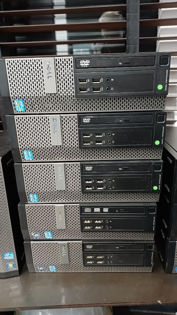 desktop computers Dell Optiplex SFF 7010, 9010, 3020, Computers en Software, Desktop Pc's, Refurbished, SSD, 8 GB, Ophalen