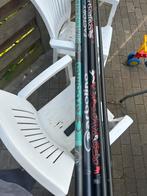 3x garbolino stokken 9,5m met nog 2 topsets, Watersport en Boten, Ophalen, Gebruikt