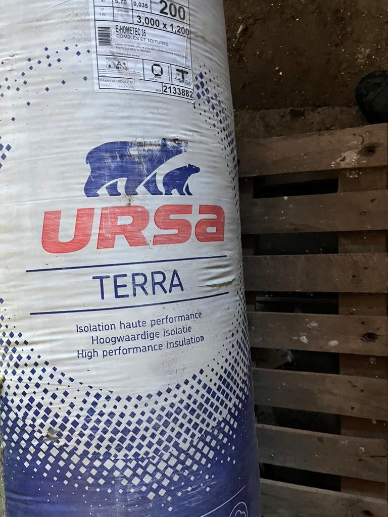 Glaswol 20 cm cm, Ophalen, Zo goed als nieuw, Glaswol