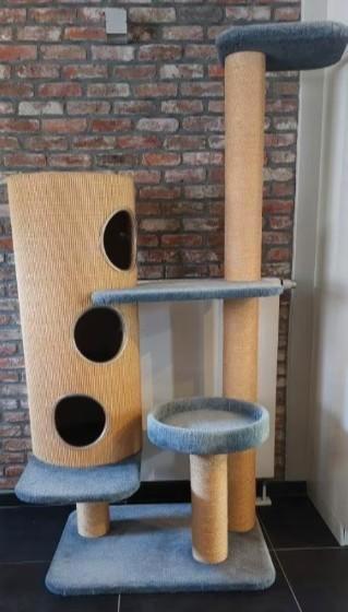 hoge Robusta krabpaal met krabton, Dieren en Toebehoren, Krabmeubelen, Gebruikt, Krabpaal, Ophalen