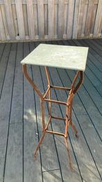 Decoratief tuintafeltje, Ophalen, Gebruikt, Vierkant, Metaal