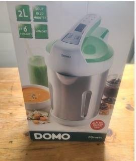 Blender chauffant / Appareil à soupe DOMO 2L (DO705BL), Elektronische apparatuur, Blenders, Zo goed als nieuw, Soepmaker, Ophalen of Verzenden