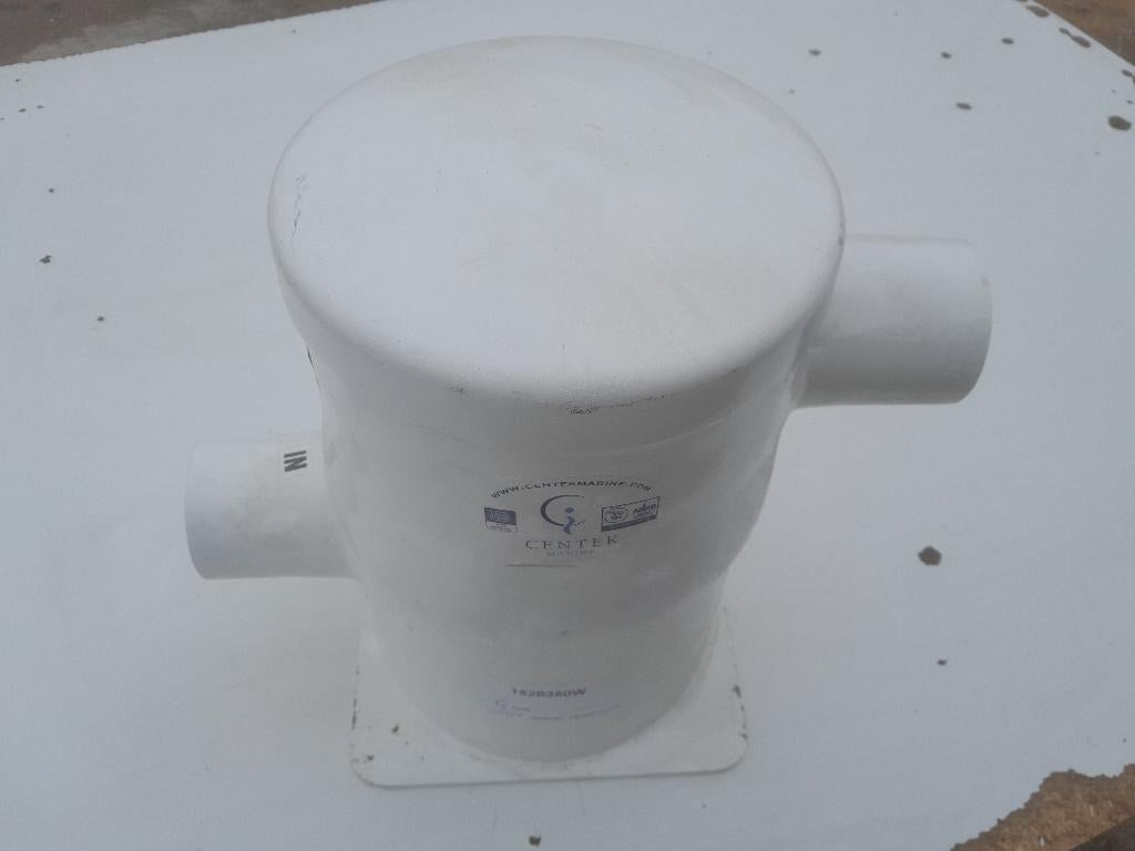 Centek Uitlaatdemper, Silencer, Waterslot type 1520350W, 89m, Ophalen, Nieuw