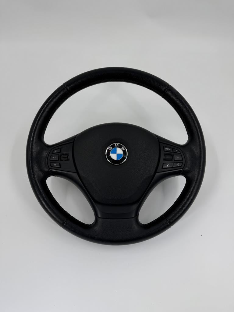 Volant en cuir BMW d'origine avec boutons + airbag, Enlèvement ou Envoi, Utilisé, BMW
