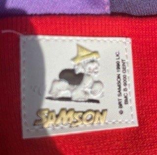 Vintage Samson mutsen rood 1990, Verzamelen, Film en Tv, Nieuw, Tv, Overige typen, Ophalen of Verzenden