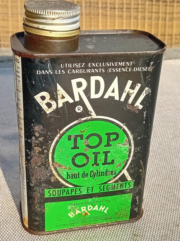 Bidon d'huile Bardahl Top Vintage, Enlèvement ou Envoi, Utilisé