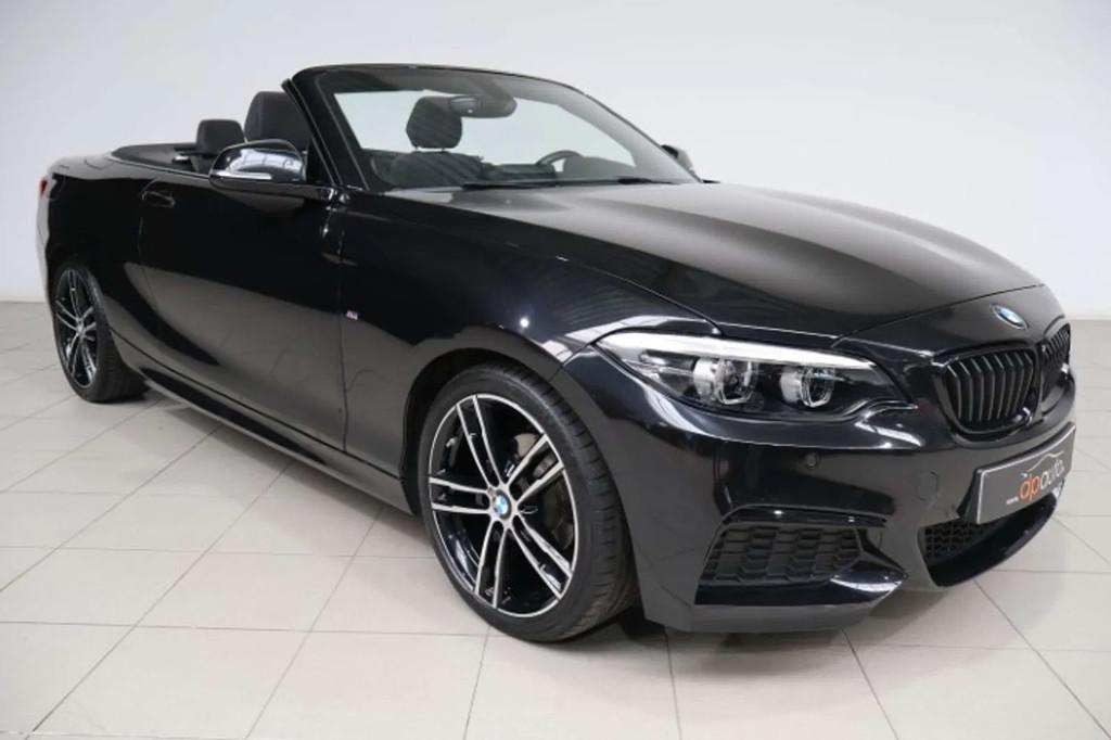BMW 2 Serie 218 Cabrio 218iA M PACK (bj 2021, automaat), 4 zetels, Gebruikt, 136 pk, Zwart