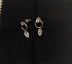 Swarovski oorringen, Zo goed als nieuw, Knopjes of Stekers, Zilver, Ophalen