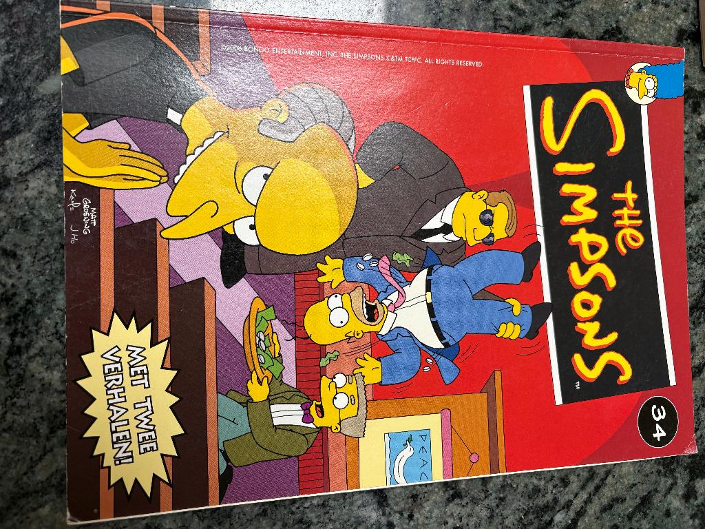 the simpsons strip, Eén stripboek, Ophalen of Verzenden, Zo goed als nieuw