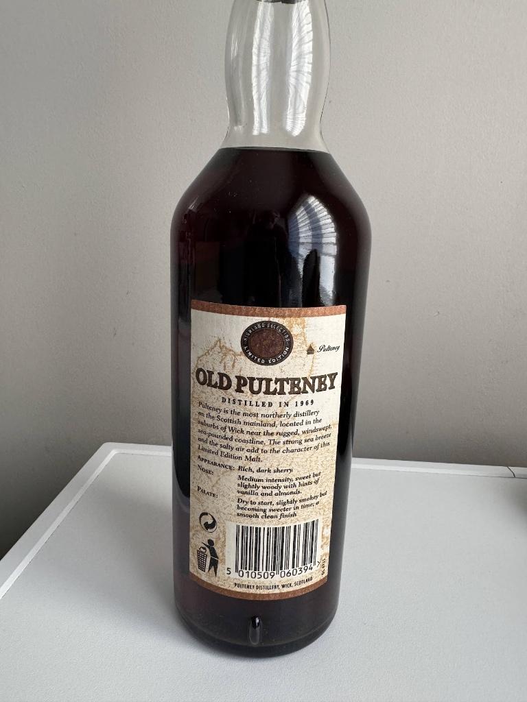 Whisky Old Pulteney 1969, Enlèvement ou Envoi