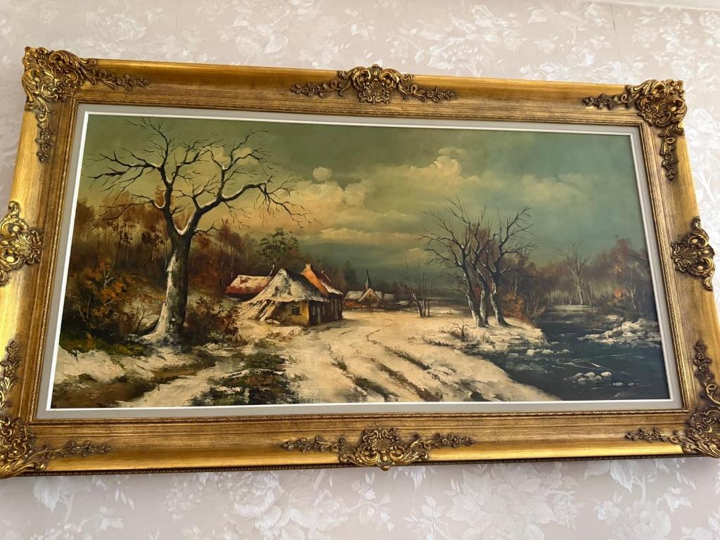 Lot de 3 tableaux, Antiek en Kunst, Kunst | Schilderijen | Klassiek, Ophalen