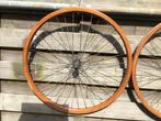 Houten fietswielen, Fietsen en Brommers, Fietsonderdelen, Ophalen, Gebruikt, Oldtimer, Wiel