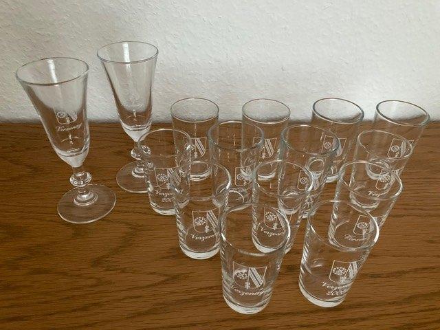 Champagnedegustatieglazen (15 st.), Verzamelen, Glas en Drinkglazen, Zo goed als nieuw, Overige typen, Ophalen of Verzenden