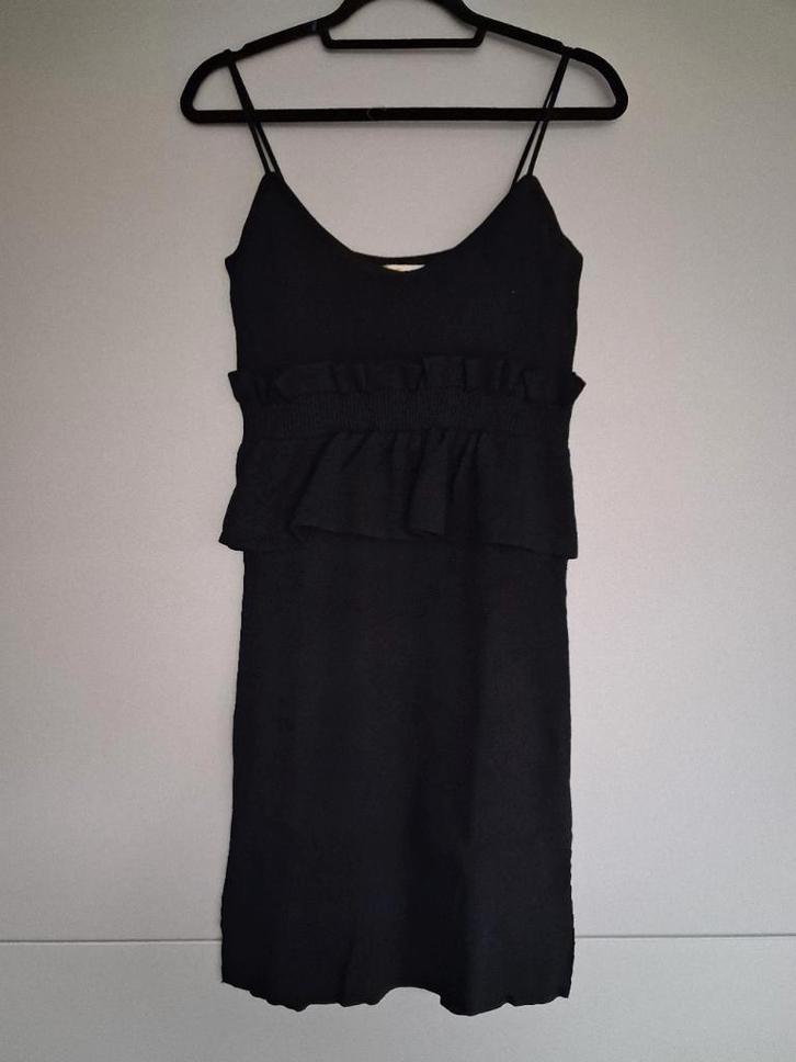 Zwarte JCL jurk met spaghettibandjes - S/M, Kleding | Dames, Jurken, Nieuw, Maat 36 (S), Zwart, Boven de knie, Verzenden