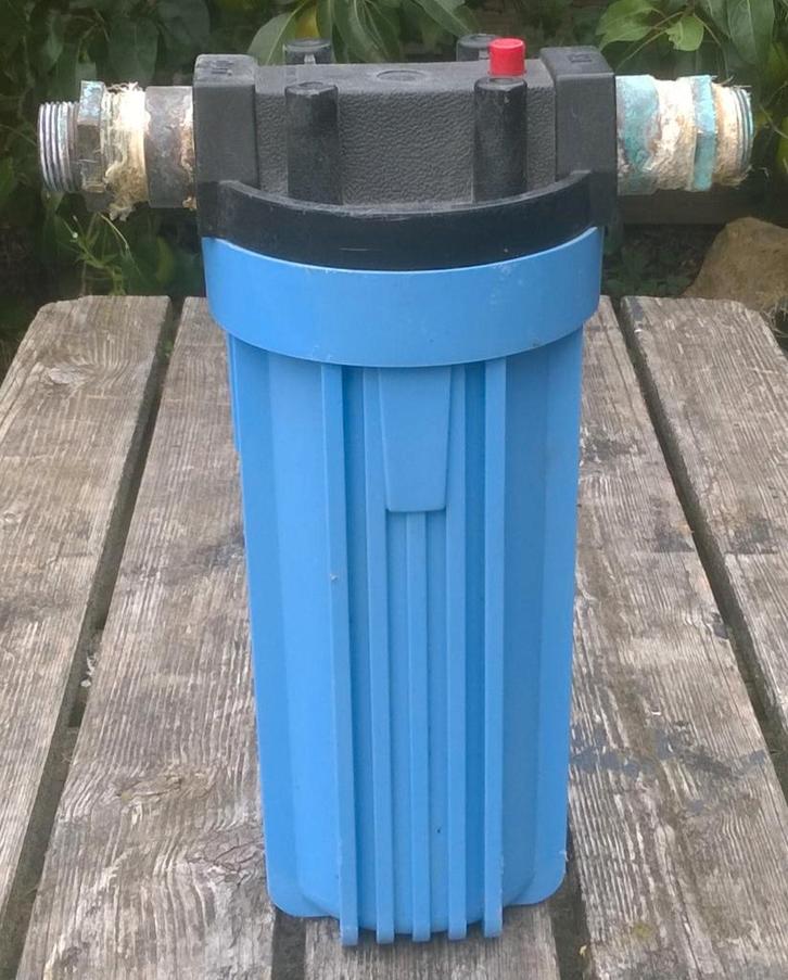 Waterfilter Blue 10 inch - 25 cm, Caravanes & Camping, Accessoires de camping, Utilisé, Enlèvement ou Envoi