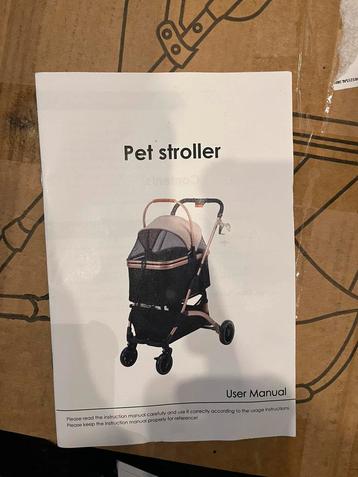 Pet stroller neuf disponible aux enchères