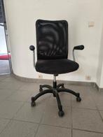 Chaise de bureau avec accoudoirs, Enlèvement, Utilisé, Noir, Chaise de bureau