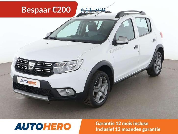 Dacia Sandero 0.9 TCe Stepway Prestige (bj 2017, automaat), Auto's, Dacia, Te koop, Sandero Stepway, ABS, Airbags, Airconditioning