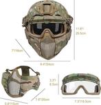 Paintball helm | airsoft | camo | Nieuw, OneTigris, -, Verzenden, -