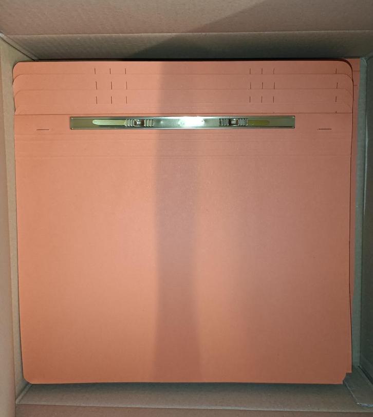 Dozen Esselte map met schuifdeklijst oranje A4 (50 st/doos), Diversen, Schoolbenodigdheden, Nieuw, Ophalen