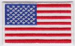 USA vlag stoffen opstrijk patch embleem #1, Diversen, Vlaggen en Wimpels, Nieuw, Verzenden