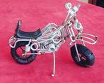 sculptuur van gerecyclede metalen motorfiets, Ophalen of Verzenden
