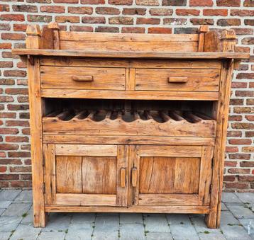 Kast teak keuken buffet dressoir tuinkast wijn tuin deco beschikbaar voor biedingen